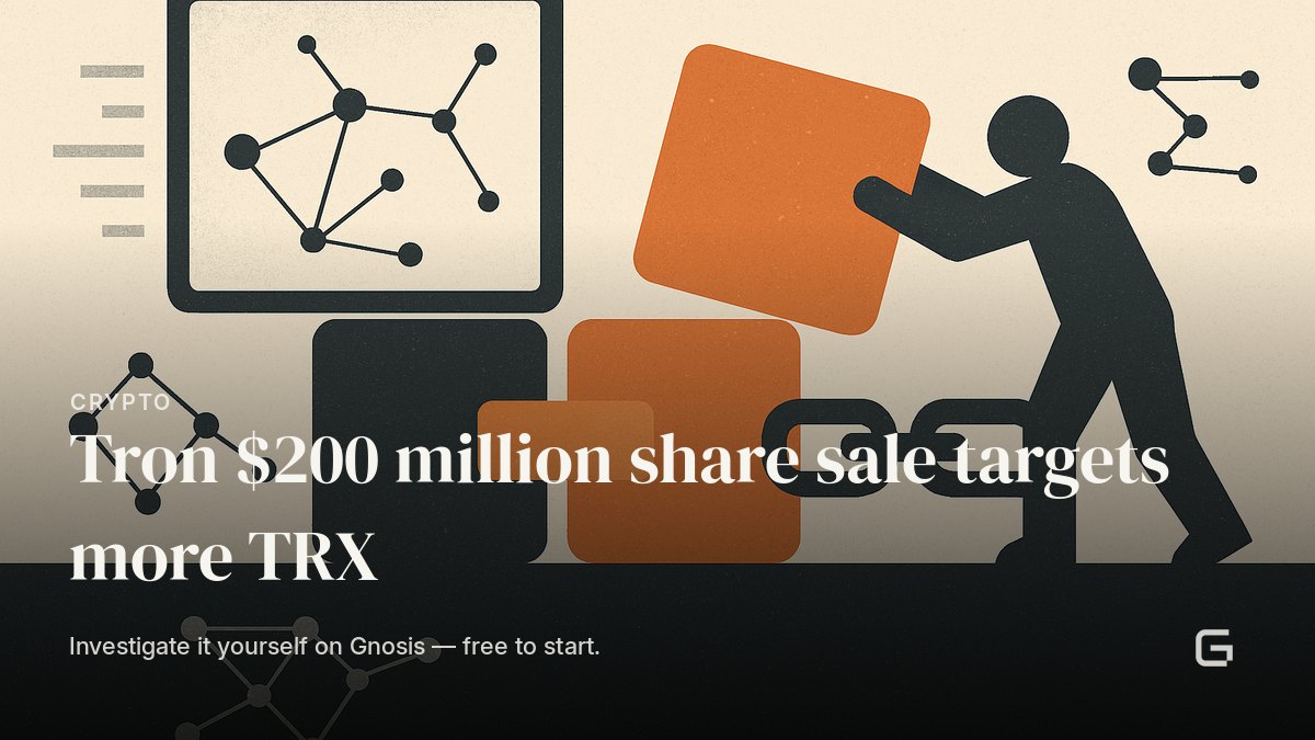 Tron $200 million share sale targets more TRX