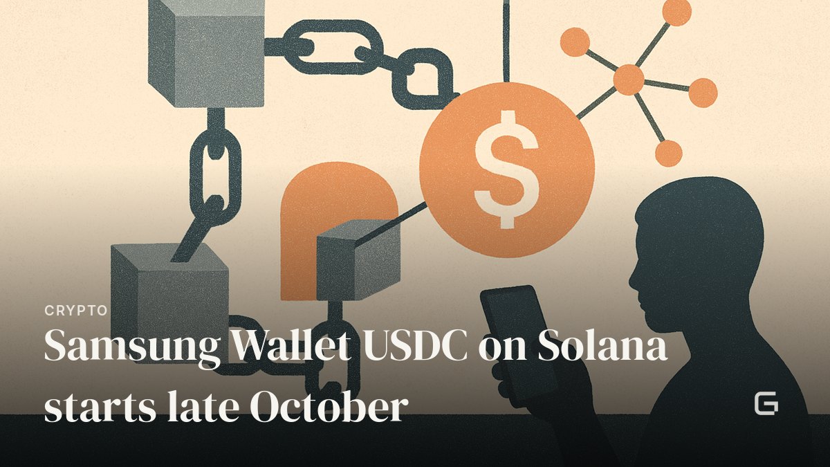 Samsung Wallet USDC on Solana starts late October