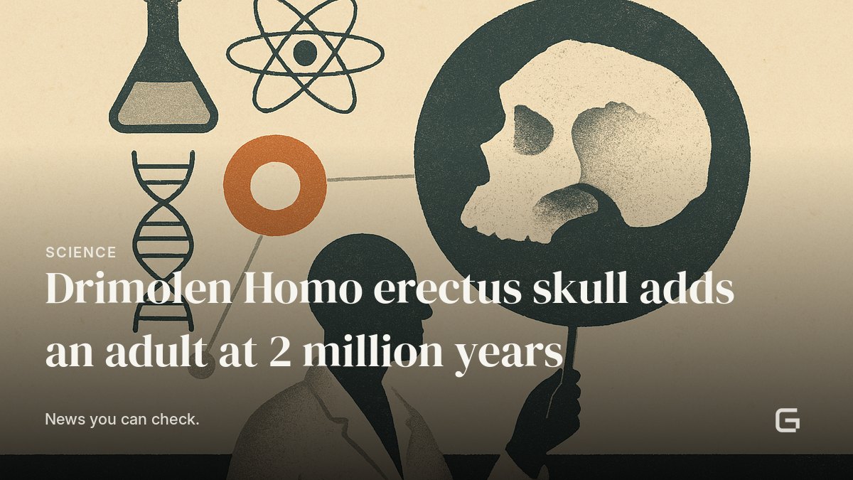 Drimolen Homo erectus skull adds an adult at 2 million years